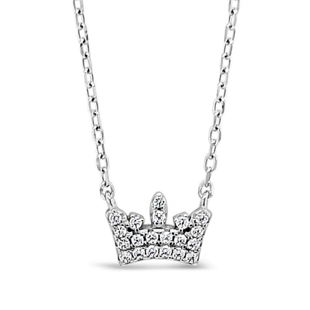 Plain Princess Crown Children Sterling Silver Tiara Pendant Ireland